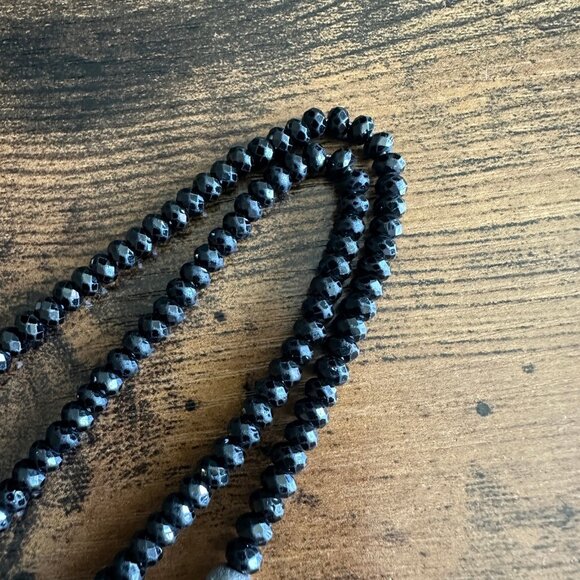 David Yurman Memento Mori Skull Station Necklace w/ Black Spinel - 23" - Picture 11 of 15